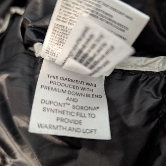 Calvin Klein Women's Hooded Packable Down Puffer Coat Jacket XL Black - Picture 9 of 11